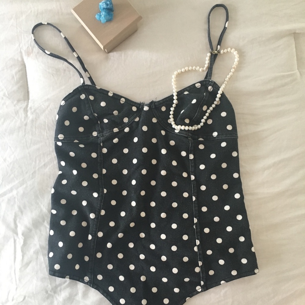 Polka dot bodysuit